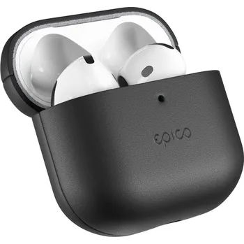 Příslušenství pro sluchátka Epico kožené pouzdro pro AirPods 4/4 s ANC - černá 9911131300045