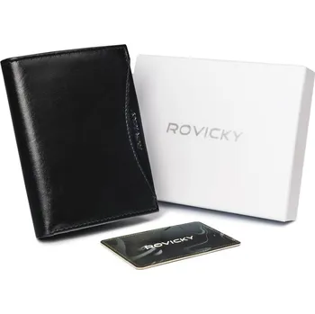 Peněženka Peněženka z přírodní lícové kůže bez zapínaní Barva: Černá