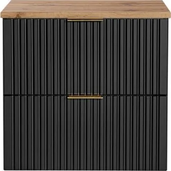 Koupelnový nábytek Koupelnová skříňka ADEL BLACK 60 cm + deska