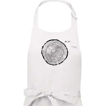 Kuchyňská zástěra Letokruhy - 85 - Dámská zástěra na vaření - Univerzální velikost ( Bílá )
