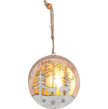 Vánoční dekorace MagicHome Vánoční LED dekorace 8,5x2x8,5 cm Jelen v kouli