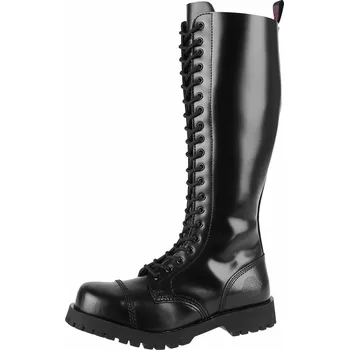 Pánská zimní obuv boty NEVERMIND - 20 dírkové - BLACK POLIDO - 45