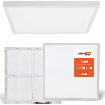 Čtvercová Stropní Svítidlo SuperLED 60 x 3,8 cm bílá