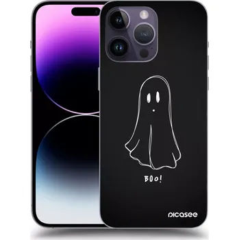 Pouzdro na mobilní telefon Picasee silikonový černý obal pro Apple iPhone 14 Pro Max - Ghost 2