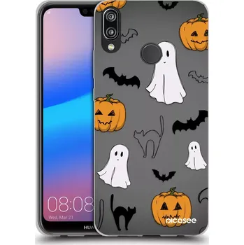 Pouzdro na mobilní telefon Picasee silikonový průhledný obal pro Huawei P20 Lite - Spooky crew