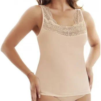 Dámské tričko Dámské Tričko krajkové tričko EMILI Luna Emili béžové S