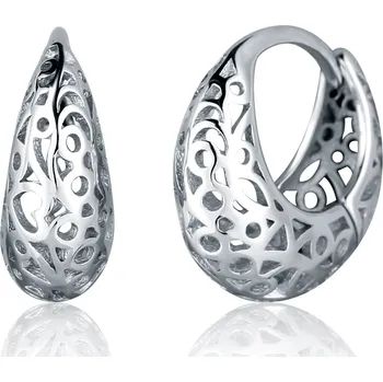 Oblečení a móda JVD Moderní oválné stříbrné náušnice SVLE2599X860000 + 2 měsíce na vrácení zboží