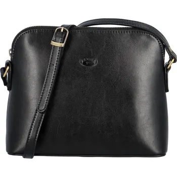 Kabelka Dámská kožená crossbody kabelka černá - Katana Erno černá
