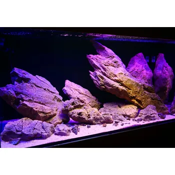 Dekorace do akvária LEGE ARTIS Sada těžších 3D modulů 120/130x60 cm White 120/130 × 60 cm