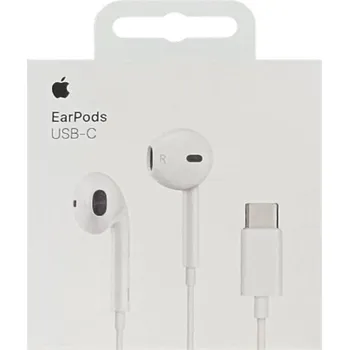 Sluchátka Drátová sluchátka do uší Apple EarPods (USB-C) bílá pro iPhone, iPad