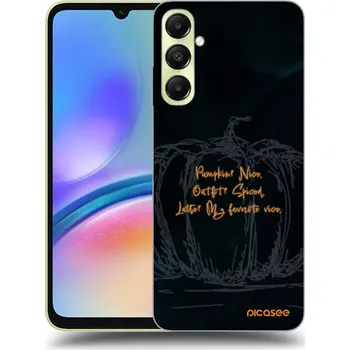 Pouzdro na mobilní telefon Picasee silikonový průhledný obal pro Samsung Galaxy A05s A057G - Pumpkin