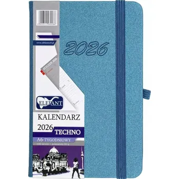 Kalendář Knižní kalendář 2026 A6 Elefant modrý