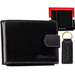 Pánská dárková sada: kožená peněženka a klíčenka ROVICKY R-SET-M-N003L-GVT