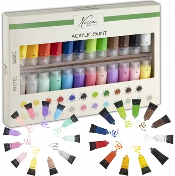 Vodová barva Akrylové barvy Nassau Fine Art Multicolor 24 ks 22 ml