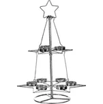 Autronic Kovový svícen na čajové svíčky stromek 28x40 cm