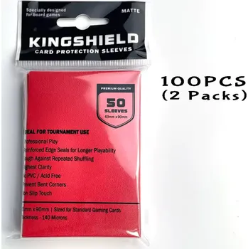 Sběratelská karetní hra Matné barevné obaly na karty – 100 ks (66×91 mm) Fialové