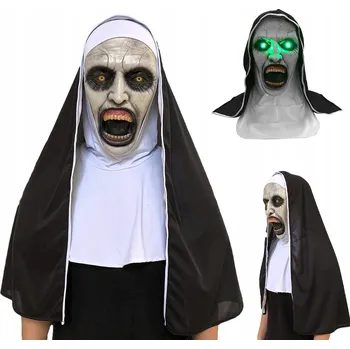 Maska na obličej LATEKSOVÁ MASKA jeptiška černá