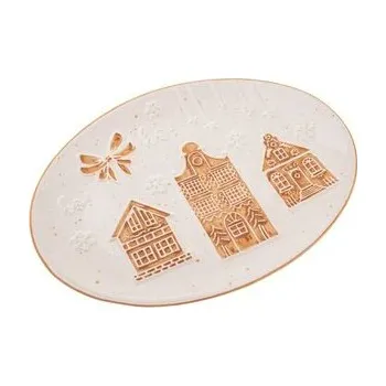 Keramický oválný servírovací talíř 19x26 cm, 4/32