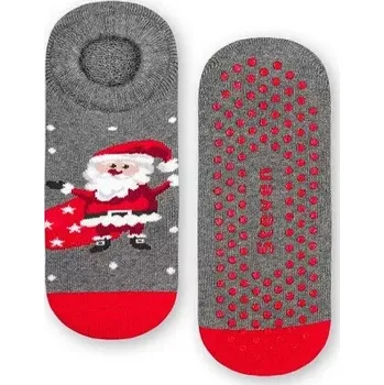 Dámské punčochy Dětské protiskluzové ťapky Mikuláš - 29-31 / šedá