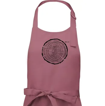 Kuchyňská zástěra Letokruhy - 100 - Dámská zástěra na vaření - Univerzální velikost ( Starorůžová )