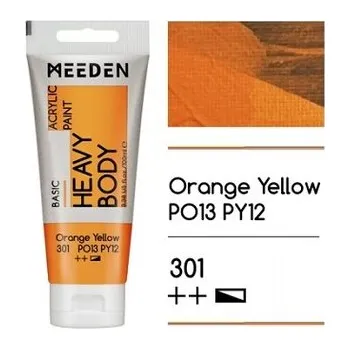 Výtvarná barva Akrylová barva Meeden 100ml – 301 Orange Yellow