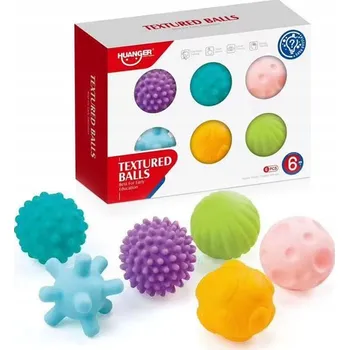 Hračka pro nejmenší Senzorické vzdělávací míčky pro děti 6 Ks