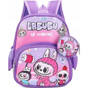 Školní batoh Školní batoh Jelly Pens s více přihrádkami fialový