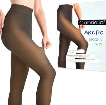 Dámské punčochy Punčocháče hladké Gabriella Second Skin 500den černé Nero velikost 4/5