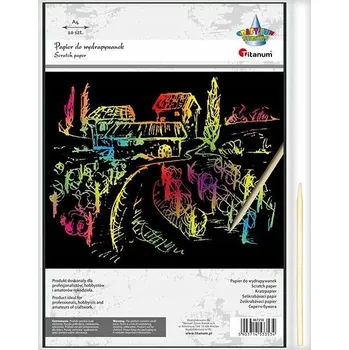 Papier do wydrapywanek czarny z tęczowym tłem Kolektiv autorů