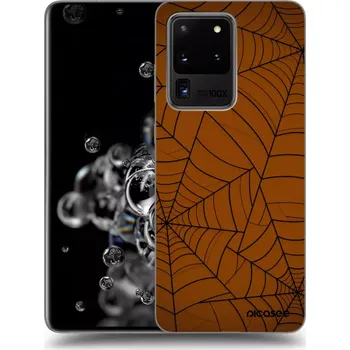 Pouzdro na mobilní telefon Picasee silikonový průhledný obal pro Samsung Galaxy S20 Ultra 5G G988F - Web