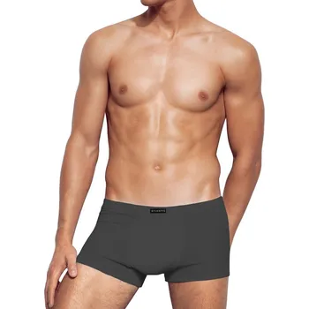 Pánské kraťasy ŠORTKY ATLANTIC BOXERKY PÁNSKÉ BAVLNĚNÉ S ELASTANEM BMH007 GRAFITOVÉ *M*