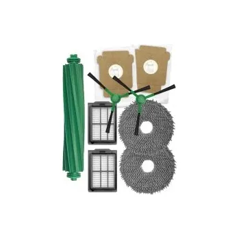 Sada příslušenství pro robotický vysavač HEPA filtry, kartáče k vysavači IROBOT Roomba Plus 405 Combo + AutoWash dock White sada sáčků a mopy 9ks