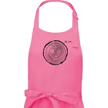 Kuchyňská zástěra Letokruhy - 20 - Dámská zástěra na vaření - Univerzální velikost ( Růžová )