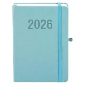 Diář Kalendarz 2026 A5 Memofix DNS błękitny