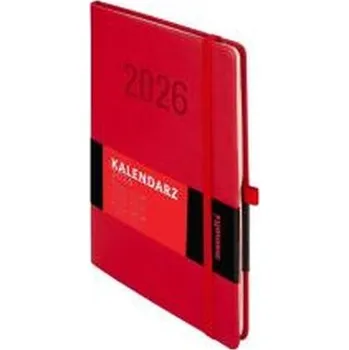 Diář Kalendarz 2026 A5 Memofix TDW czerwony