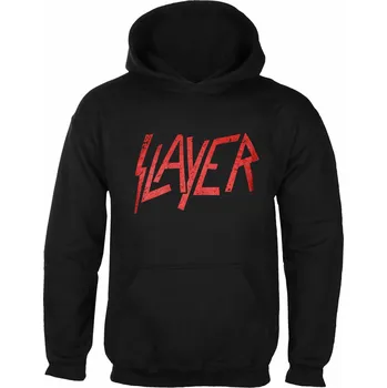 Pánské oblečení mikina s kapucí pánské Slayer - Distressed Logo - ROCK OFF - SLAYHOOD28MB - XL