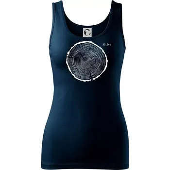 Dámské tričko Letokruhy - 85 - Dámské tílko - XS ( Námořní modrá (velmi tmavá - téměř černá) )
