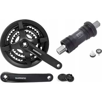 Klika na kolo Kliky SHIMANO FC-TY301 s krytem 48-38-28 zubů 6/7/8 rychlostí 170mm