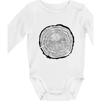 Letokruhy 65 bez věku - Body kojenecké s dlouhým rukávem - Dlouhý r. do 3 měs ( Bílá )