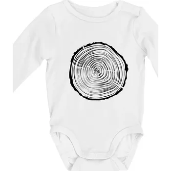 Letokruhy 25 bez věku - Body kojenecké s dlouhým rukávem - Dlouhý r. 6-12 měs ( Bílá )