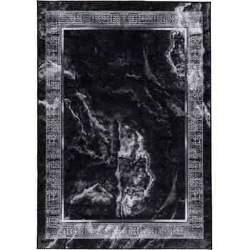 Koberec AKCE: 160x220 cm Kusový koberec Miro 51278.810 Marble black / white, černobílá, chodba / předsíň, Dywany Łuszczów - 1 rok na vrácení + DOPRAVA ZDARMA k Vám i zpět