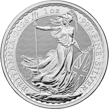 Royal Mint Stříbrná investiční mince Britannia 1 Oz | Charles III | 2026 | 31,1 g