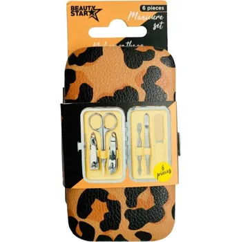 Sada příslušenství na nehty Karsten, 6 dílů, oranžová