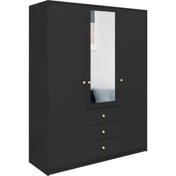 Šatní skříň Stolar Skříň SIENA D3 Zvolte dekor: Černá