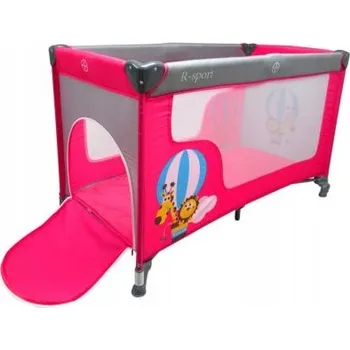 Dětská postýlka Cestovní postýlka R-sport 65 x 125 cm růžová