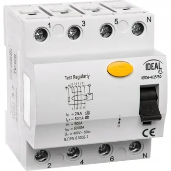 Proudový chránič Proudový chránič 4P 25A 30mA Kanlux