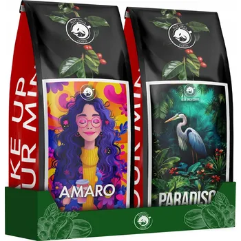 Káva zrnková Arabica Blue Orca Coffee Amaro + Paradiso 2x1 kg 2000 g