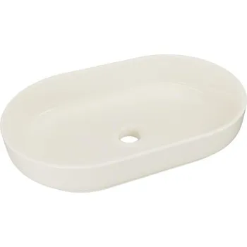 Keramické umyvadlo RIVER na desku, 55 cm, barva slonová kost