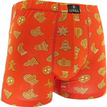 Boxerky Lonka Perníčky červená L
