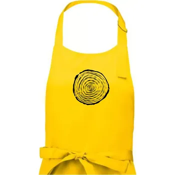 Kuchyňská zástěra Letokruhy 15 bez věku - Pánská zástěra na vaření - Univerzální velikost ( Žlutá )